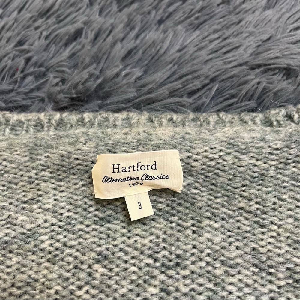 Hartford Blue Mohair Wool Blend Sweater - size 3 - Picture 6 of 10